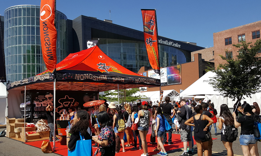 Photo of Nongshim pop up event tents